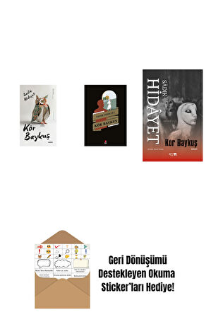 Kör Baykuş + Kör Baykuş + Kör Baykuş + Okuma Sticker'ları