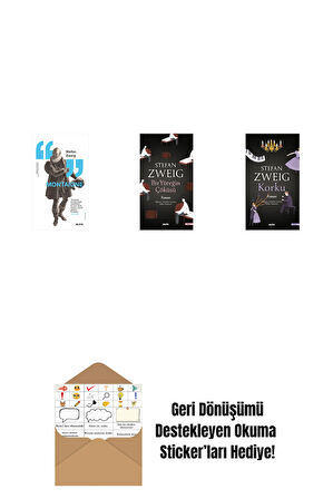 Montaigne + Bir Yüreğin Çöküşü + Korku + Okuma Sticker'ları
