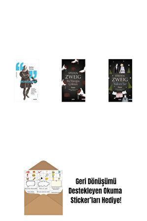 Montaigne + Bir Yüreğin Çöküşü + Yakıcı Sır + Okuma Sticker'ları