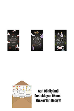 Bir Yüreğin Çöküşü + Korku + Yakıcı Sır + Okuma Sticker'ları