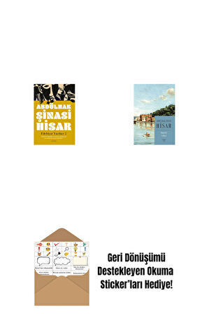 Edebiyat  Yazıları 2 + Boğaziçi Yalıları (Kitap Boy) + Okuma Sticker'ları