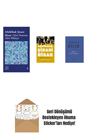 Everest Açıkhava 42 - Dört Deneme Dört Hikâye + Edebiyat  Yazıları 2 + Aşk İmiş Her Ne Vâr Âlemde (Ciltli) + Okuma Sticker'ları