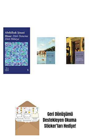 Everest Açıkhava 42 - Dört Deneme Dört Hikâye + Boğaziçi Yalıları (Kitap Boy) + Ali Nizami Bey’in Alafrangalığı ve Şeyhliği (Kitap Boy) + Okuma Sticker'ları