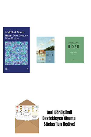 Everest Açıkhava 42 - Dört Deneme Dört Hikâye + Boğaziçi Yalıları (Kitap Boy) + Geçmiş Zaman  Fıkraları (Ciltli) + Okuma Sticker'ları