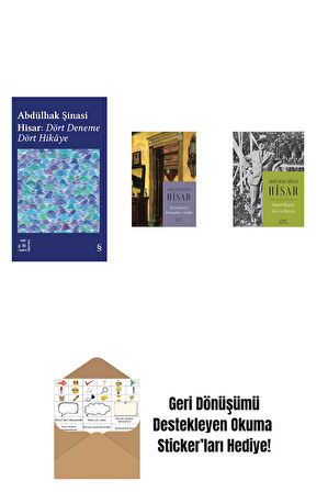 Everest Açıkhava 42 - Dört Deneme Dört Hikâye + Ali Nizami Bey’in Alafrangalığı ve Şeyhliği (Kitap Boy) + Ahmet Haşim:  Şiiri ve Hayatı + Okuma Sticker'ları