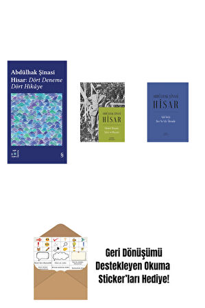 Everest Açıkhava 42 - Dört Deneme Dört Hikâye + Ahmet Haşim:  Şiiri ve Hayatı + Aşk İmiş Her Ne Vâr Âlemde (Ciltli) + Okuma Sticker'ları