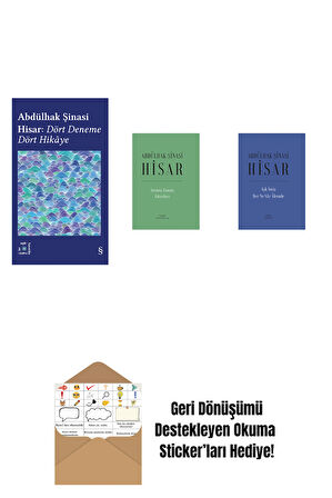 Everest Açıkhava 42 - Dört Deneme Dört Hikâye + Geçmiş Zaman  Fıkraları (Ciltli) + Aşk İmiş Her Ne Vâr Âlemde (Ciltli) + Okuma Sticker'ları