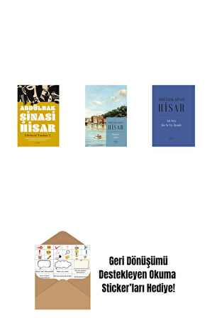 Edebiyat  Yazıları 2 + Boğaziçi Yalıları (Kitap Boy) + Aşk İmiş Her Ne Vâr Âlemde (Ciltli) + Okuma Sticker'ları