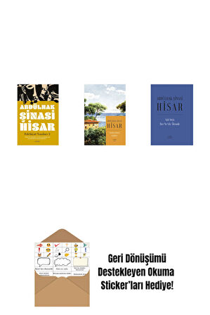 Edebiyat  Yazıları 2 + Geçmiş Zaman Köşkleri (Kitap Boy) + Aşk İmiş Her Ne Vâr Âlemde (Ciltli) + Okuma Sticker'ları