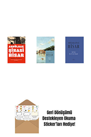 Edebiyat Yazıları - 1 + Boğaziçi Yalıları (Kitap Boy) + Aşk İmiş Her Ne Vâr Âlemde (Ciltli) + Okuma Sticker'ları