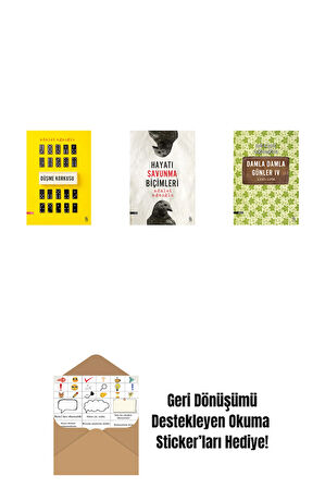 Düşme Korkusu + Hayatı Savunma Biçimleri + Damla Damla Günler 4 + Okuma Sticker'ları