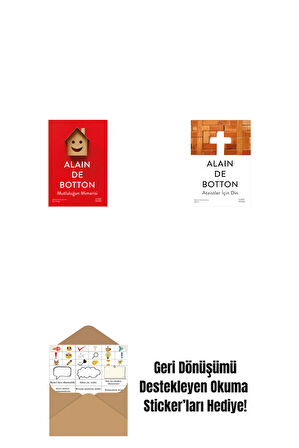 Mutluluğun Mimarisi + Ateistler İçin Din + Okuma Sticker'ları