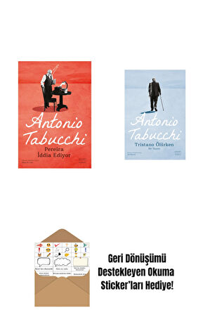 Pereira İddia Ediyor + Tristano Ölürken + Okuma Sticker'ları