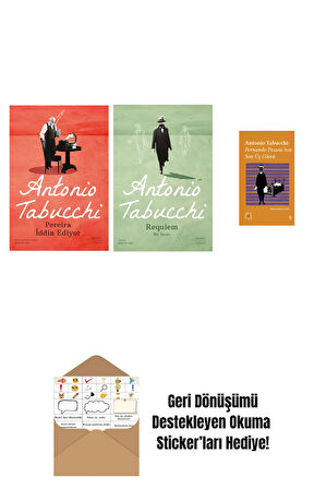Pereira İddia Ediyor + Requiem + Everest Açıkhava 34 - Fernando Pessoa’nın Son Üç Günü + Okuma Sticker'ları