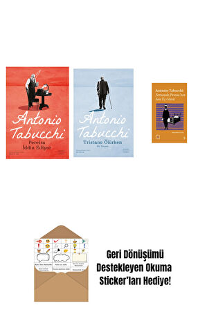 Pereira İddia Ediyor + Tristano Ölürken + Everest Açıkhava 34 - Fernando Pessoa’nın Son Üç Günü + Okuma Sticker'ları