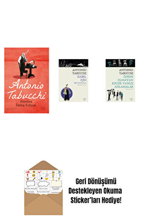 Pereira İddia Ediyor + Isabel İçin Bir Mandala + Önemi Olmayan Küçük Yanlış Anlamalar + Okuma Sticker'ları