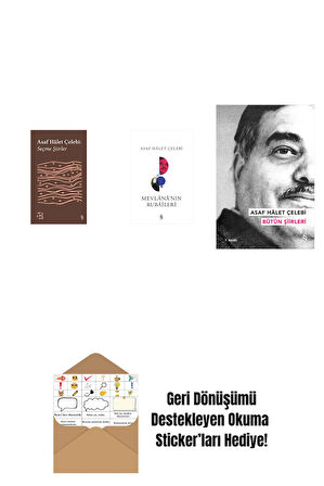 Everest Açıkhava 35 - Seçme Şiirler + Mevlana'nın Rubaileri + Asaf Hâlet Çelebi - Bütün Şiirleri + Okuma Sticker'ları