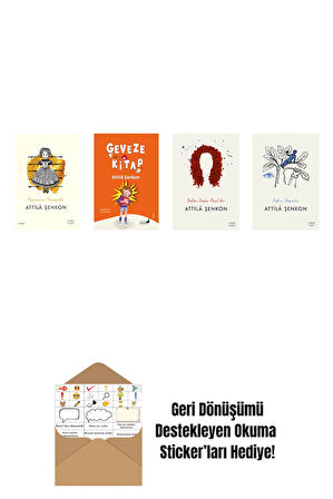Attila Şenkon 4 Kitap Set + Okuma Sticker'ları