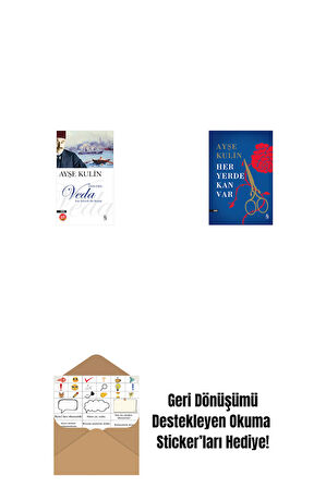 Veda (Midi Boy) + Her Yerde Kan Var (Ciltli) + Okuma Sticker'ları