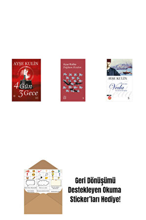 4 Gün 3 Gece + Everest Açıkhava 19 - Doğdum. Kızdım + Veda (Midi Boy) + Okuma Sticker'ları