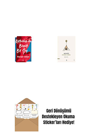 Korkudan da  Büyük Bir Şey + Her Kötü Geceden Sonra + Okuma Sticker'ları