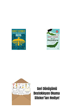 Uyumsuz Defne Kaman'ın Maceraları - Hava + İki Yeşil Su Susamuru (Midi Boy) + Okuma Sticker'ları