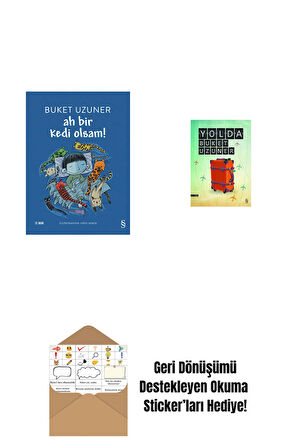 Ah Bir Kedi Olsam! + Yolda + Okuma Sticker'ları