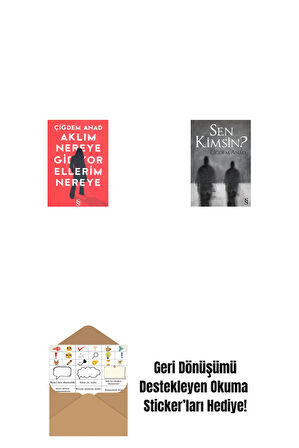 Aklım Nereye Gidiyor Ellerim Nereye + Sen Kimsin? + Okuma Sticker'ları