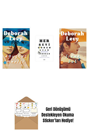 Ağustos Mavisi + Gayrimenkul + Eve Yüzerken + Okuma Sticker'ları