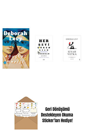 Ağustos Mavisi + Her Şeyi Gören Adam + Siyah Votka + Okuma Sticker'ları