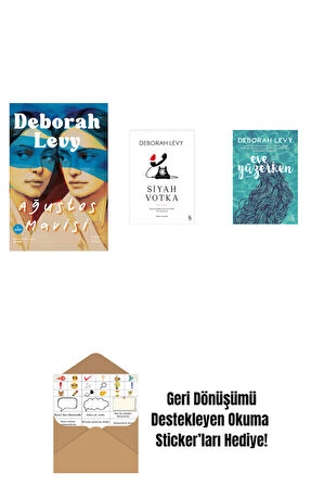 Ağustos Mavisi + Siyah Votka + Eve Yüzerken + Okuma Sticker'ları