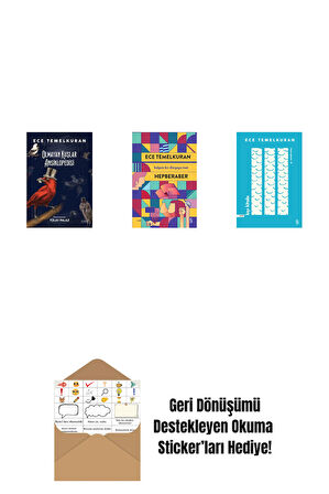 Olmayan Kuşlar Ansiklopedisi + Hepberaber + Kıyı Kitabı + Okuma Sticker'ları