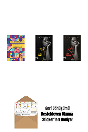 Hepberaber + Bu da Geçer + İyilik Güzellik + Okuma Sticker'ları