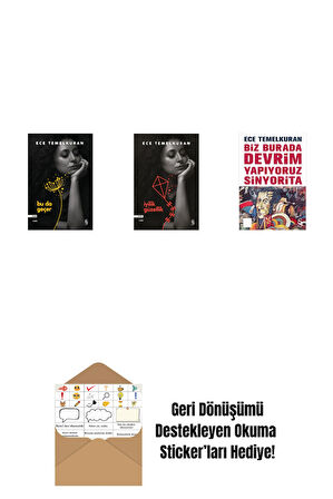 Bu da Geçer + İyilik Güzellik + Biz Burada Devrim Yapıyoruz Sinyorita (Cep Boy) + Okuma Sticker'ları