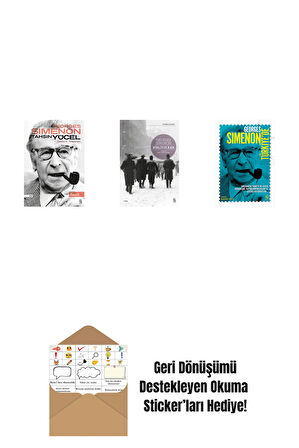 Kaçak + Kirliydi Kar + Georges Simenon Türkiye'de + Okuma Sticker'ları