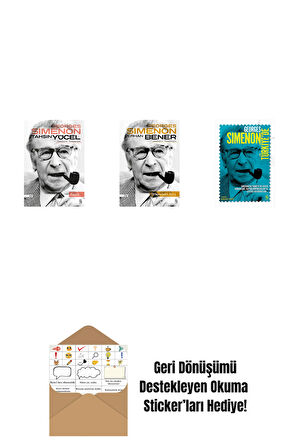 Kaçak + Ormandaki Deli + Georges Simenon Türkiye'de + Okuma Sticker'ları