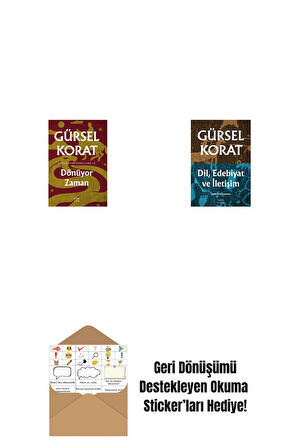 Dönüyor Zaman + Dil, Edebiyat ve İletişim + Okuma Sticker'ları