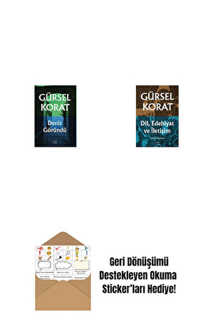 Deniz Göründü + Dil, Edebiyat ve İletişim + Okuma Sticker'ları