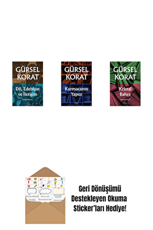 Dil, Edebiyat ve İletişim + Kurmacanın Yapısı + Kristal Bahçe + Okuma Sticker'ları