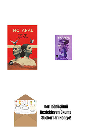 Hiçbir Aşk Hiçbir Ölüm + Mor + Okuma Sticker'ları