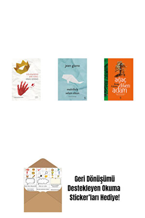 Eğlencesiz Bir Kral + Melville'e Selam Olsun + Ağaç Diken Adam + Okuma Sticker'ları