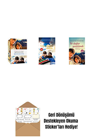 Khaled Hosseini - Kutulu Set + Uçurtma Avcısı (Midi Boy) + Ve Dağlar Yankılandı (Midi Boy) + Okuma Sticker'ları
