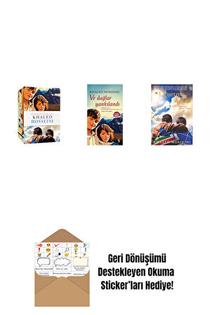 Khaled Hosseini - Kutulu Set + Ve Dağlar Yankılandı (Midi Boy) + Uçurtma Avcısı + Okuma Sticker'ları