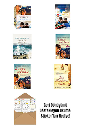 Khaled Hosseini 6 Kitap Set + Okuma Sticker'ları