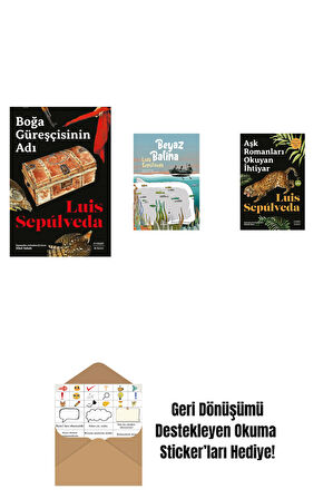 Boğa Güreşçisinin Adı + Beyaz Balina + Aşk Romanları  Okuyan İhtiyar + Okuma Sticker'ları