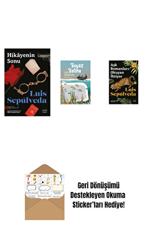 Hikâyenin Sonu + Beyaz Balina + Aşk Romanları  Okuyan İhtiyar + Okuma Sticker'ları