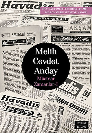 Melih Cevdet Anday - Bütün Şiirleri (Ciltli) + Müstear Zamanlar - 1 + Suçumuz Edebiyat + Okuma Sticker'ları