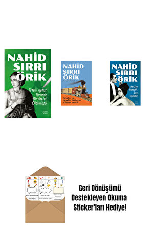 Teselli yahut Turnede  Bir Artist Öldürüldü + Seyahat ve Seyahat Edebiyatı Üzerine Yazılar + Her Şey Bitmeden,  Gece Olmadan + Okuma Sticker'ları