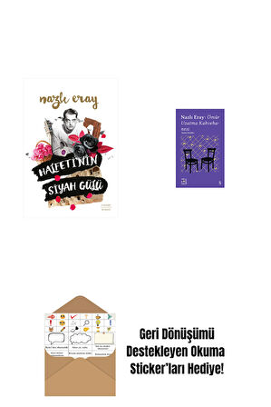 Halfeti’nin Siyah Gülü + Everest Açıkhava 15 - Nazlı Eray: Ömür Uzatma Kahvehanesi  Seçme Öyküler + Okuma Sticker'ları