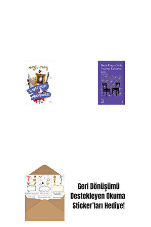 Hayatımın Müsveddesi + Everest Açıkhava 15 - Nazlı Eray: Ömür Uzatma Kahvehanesi  Seçme Öyküler + Okuma Sticker'ları